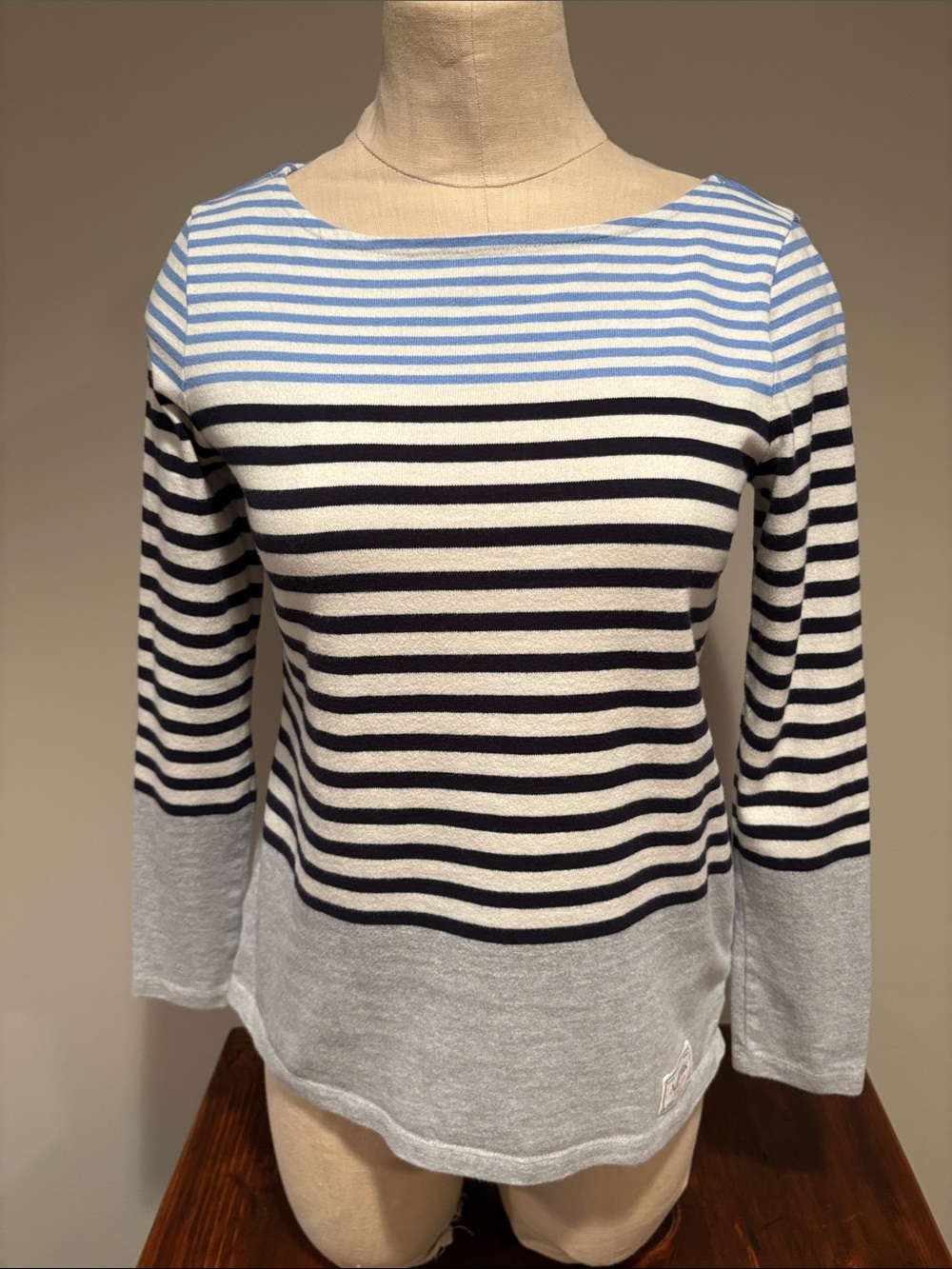 TALBOTS AUTHENTIC TALBOTS TEE - RANDALL STRIPE SIZE P - Picture 2 of 11